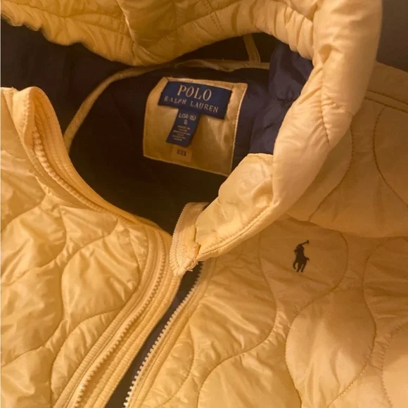 Polo by Ralph Lauren Yellow Puffer Jacket with Hood